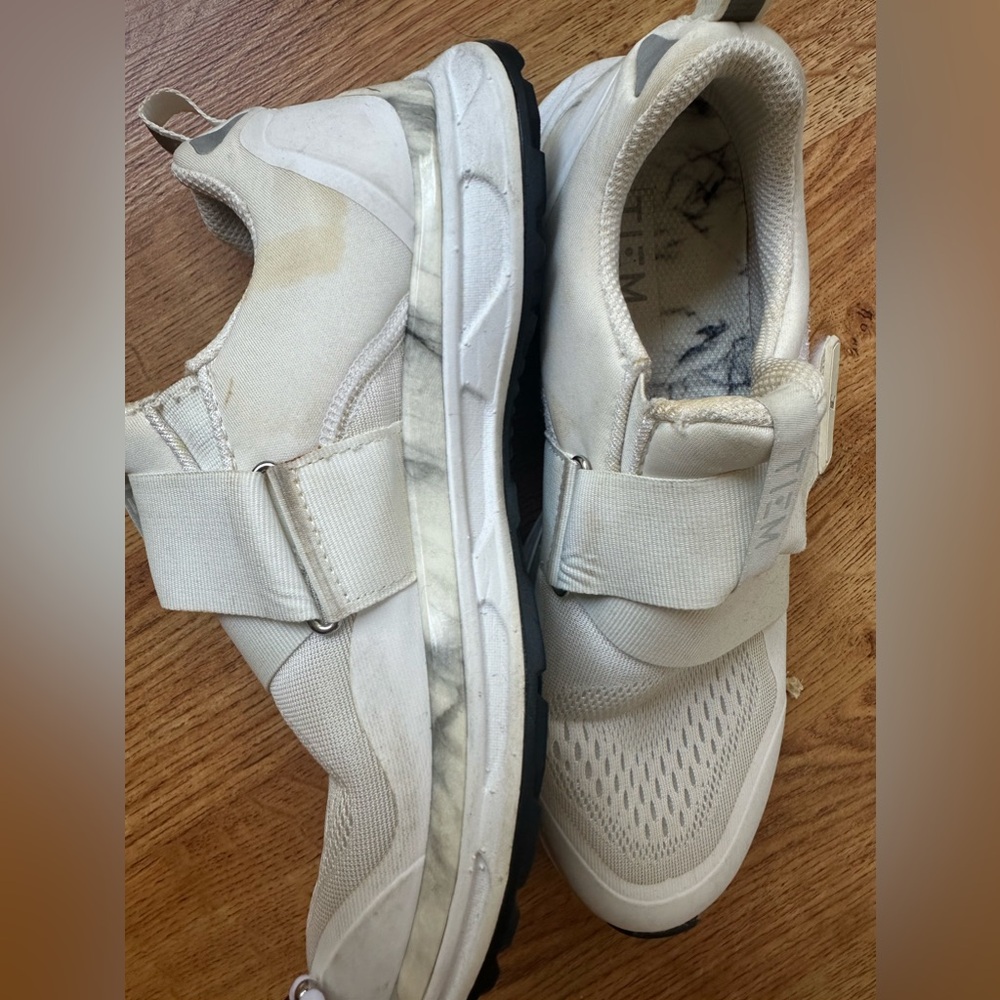 White Tiem Cycling Shoes 8.5